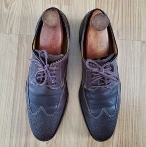Cole Haan Brown Oxford Wingtip Leather Shoes US 9M